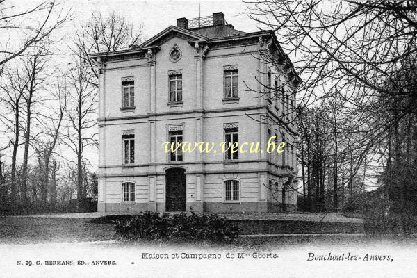 postkaart van Boechout Maison et Campagne de Mme Geerts