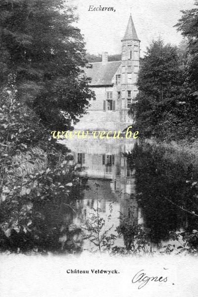 ancienne carte postale de Ekeren Château Veldwyck
