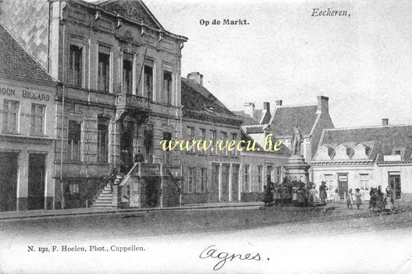 ancienne carte postale de Ekeren Place du Marché