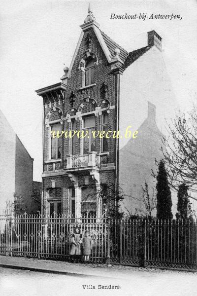 ancienne carte postale de Bouchout-lez-Anvers Villa Senders
