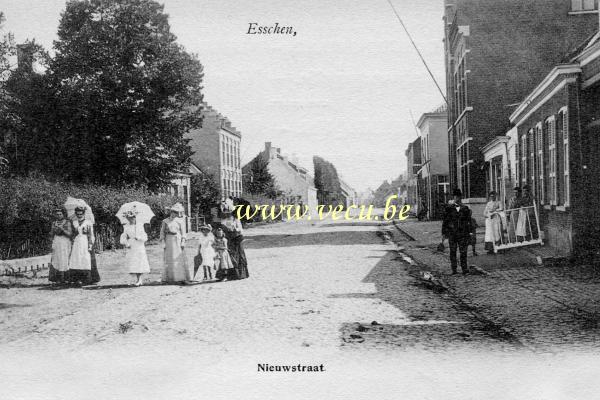 postkaart van Essen Nieuwstraat