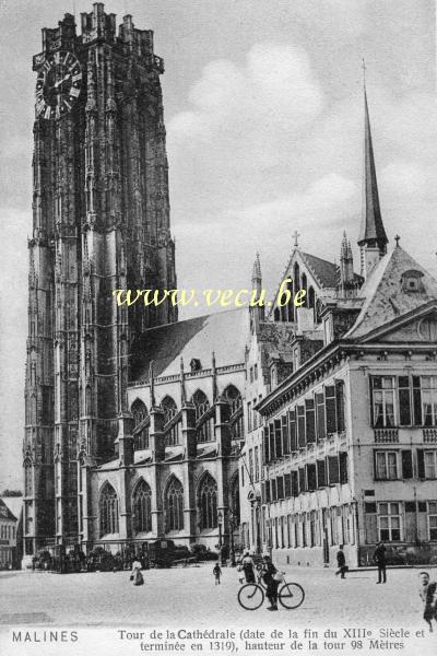 postkaart van Mechelen Sint-Romboutskathedraal