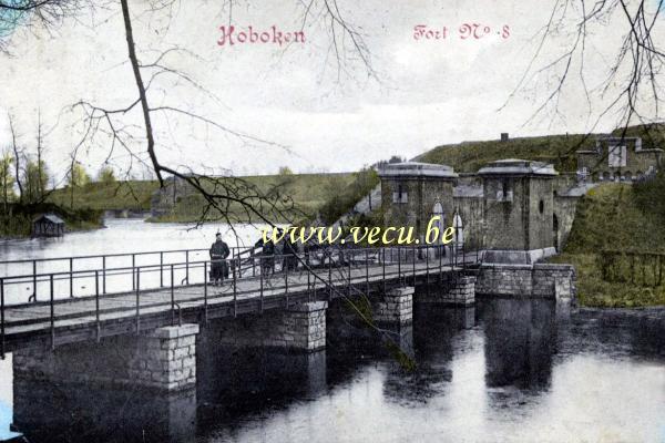 ancienne carte postale de Hoboken Fort N° 8