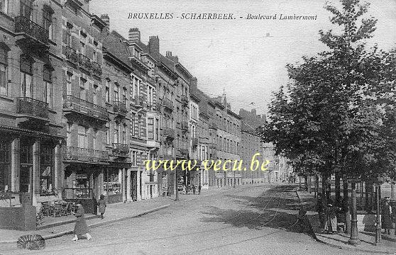 ancienne carte postale de Schaerbeek Boulevard Lambermont