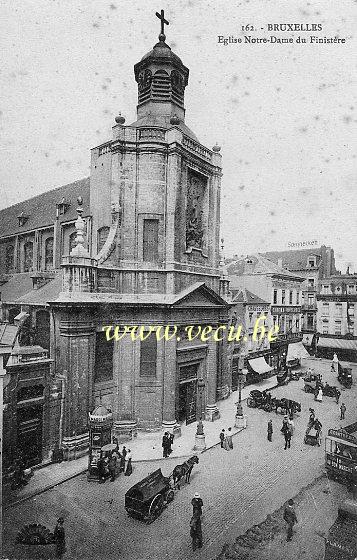 ancienne carte postale de Bruxelles Eglise Notre-Dame du Finistère