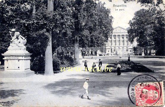 postkaart van Brussel Warandepark
