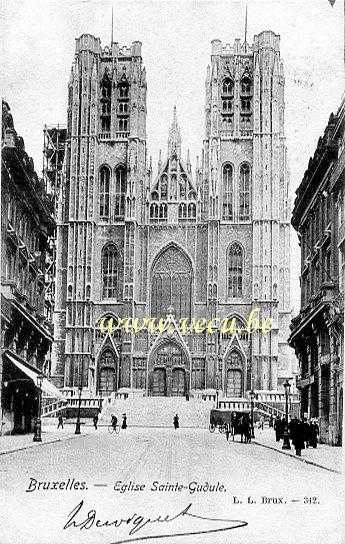 postkaart van Brussel Sint-Michiels- en Sint-Goedelekathedraal