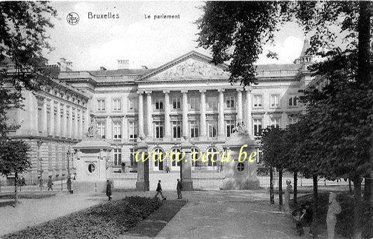 postkaart van Brussel  Parlement