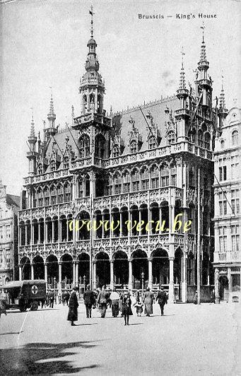 ancienne carte postale de Bruxelles Maison du Roi