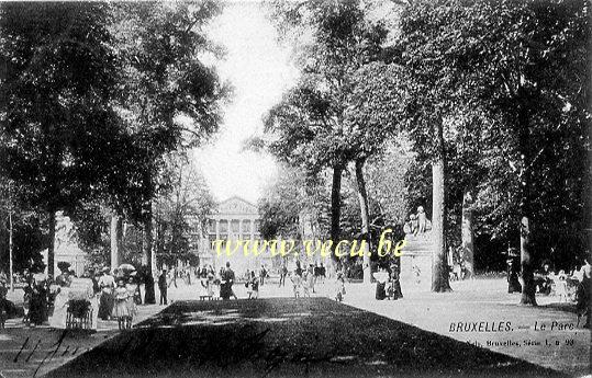 ancienne carte postale de Bruxelles Le Parc