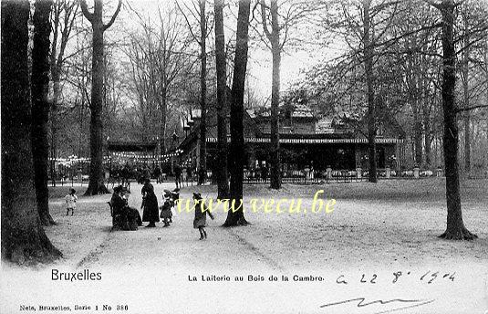 ancienne carte postale de Bruxelles La Laiterie au Bois de la Cambre