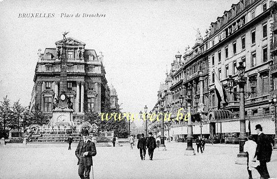postkaart van Brussel De Brouckèreplein