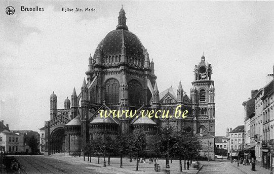 ancienne carte postale de Schaerbeek Eglise Ste Marie