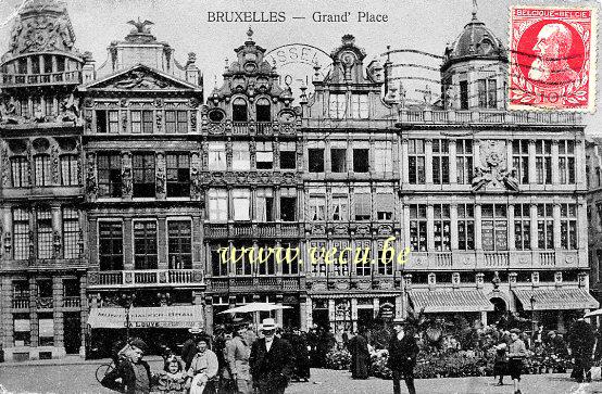 ancienne carte postale de Bruxelles Grand' Place