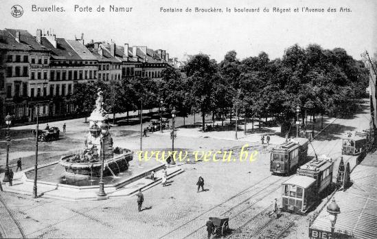 ancienne carte postale de Bruxelles Porte de Namur