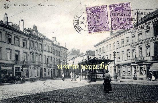 ancienne carte postale de Saint-Josse Place Houwaert