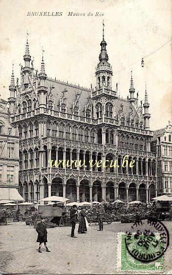 postkaart van Brussel het broodhuis
