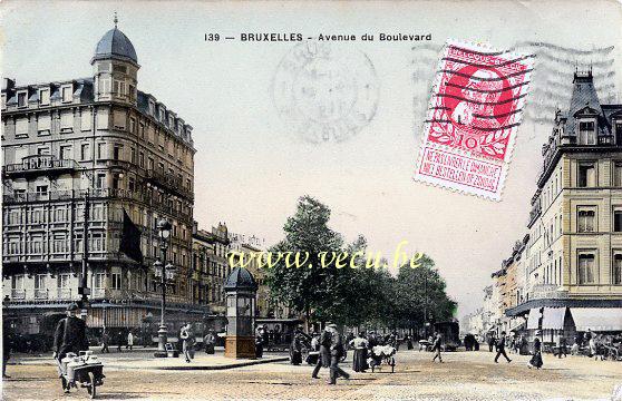 postkaart van Brussel Noordlaan (Adolphe Maxlaan)