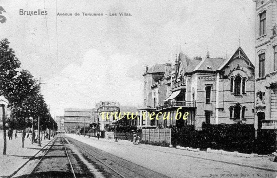ancienne carte postale de Etterbeek Avenue de Tervueren - Les Villas