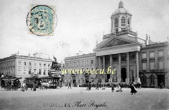 postkaart van Brussel Koningsplein