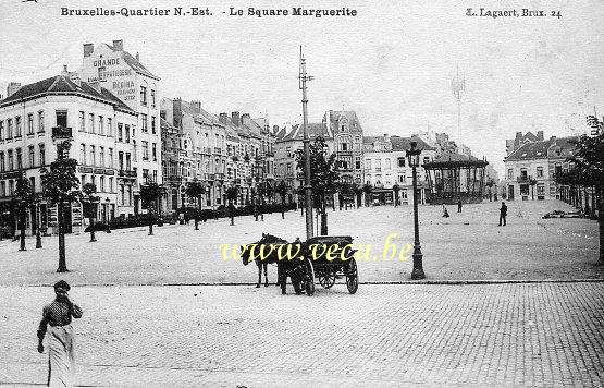 ancienne carte postale de Bruxelles Bruxelles Quartier N.-Est - La Square Marguerite
