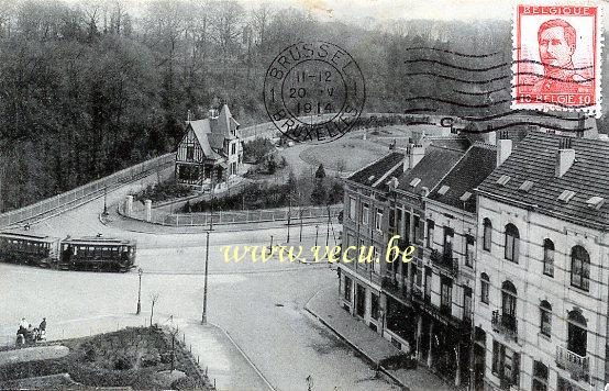 ancienne carte postale de Laeken Pavillon et jardin colonial