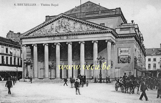 ancienne carte postale de Bruxelles Théatre Royal