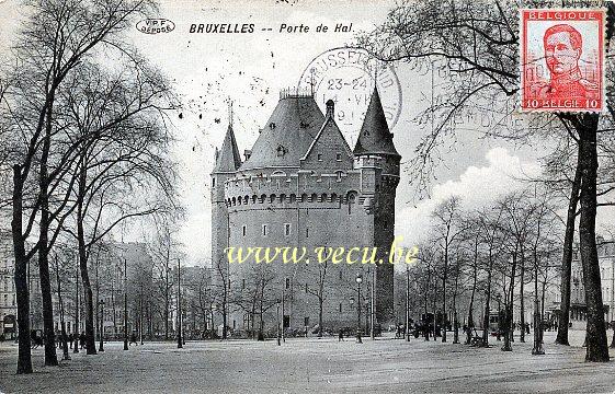 postkaart van Brussel Hallepoort