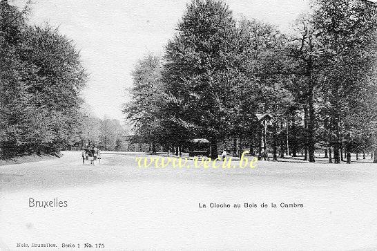 ancienne carte postale de Bruxelles La Cloche au Bois de la Cambre