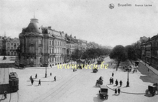 postkaart van Brussel Louizalaan