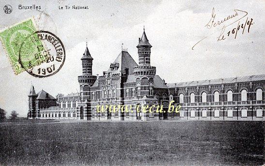 ancienne carte postale de Schaerbeek Le Tir National