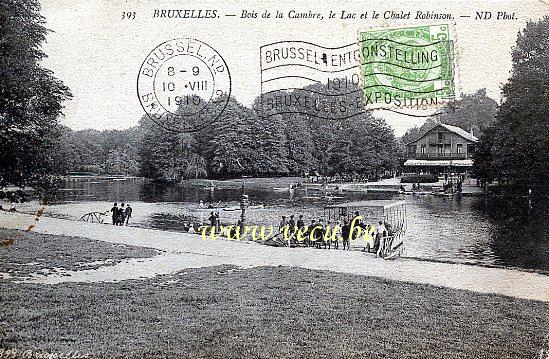 postkaart van Brussel Chalet Robinson in het Terkamerenbos
