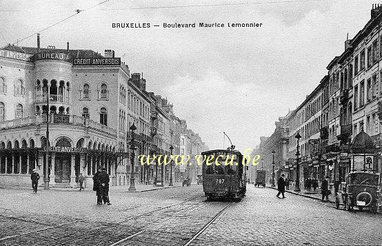 postkaart van Brussel Maurice Lemonnierlaan
