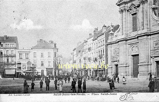 ancienne carte postale de Saint-Josse Place Saint-Josse