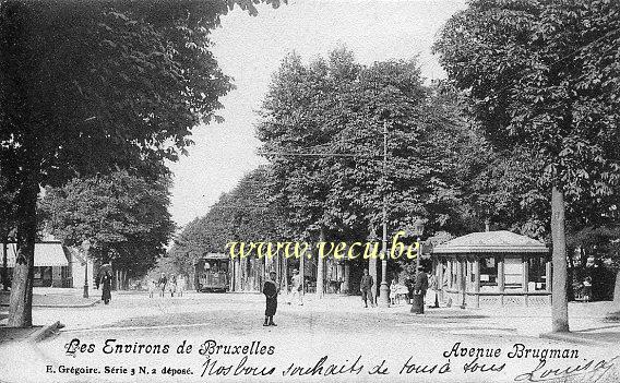 ancienne carte postale de Uccle Avenue Brugmann