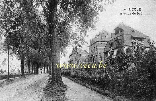 ancienne carte postale de Uccle Avenue De Fré
