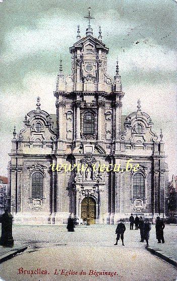 postkaart van Brussel Sint-Jan-Baptist ten Begijnhof