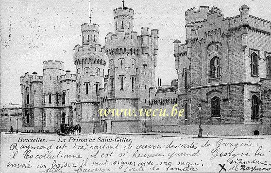 ancienne carte postale de Saint-Gilles La Prison de Saint-Gilles