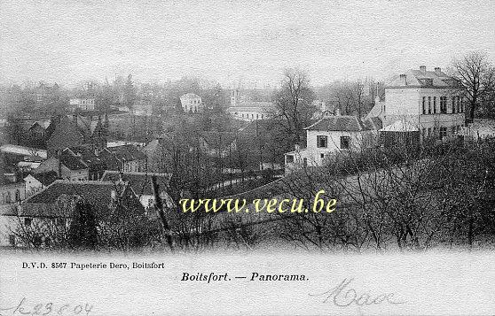 ancienne carte postale de Watermael-Boitsfort Boitsfort - Panorama