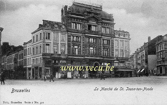 ancienne carte postale de Saint-Josse Le Marché de St Josse-ten-Noode