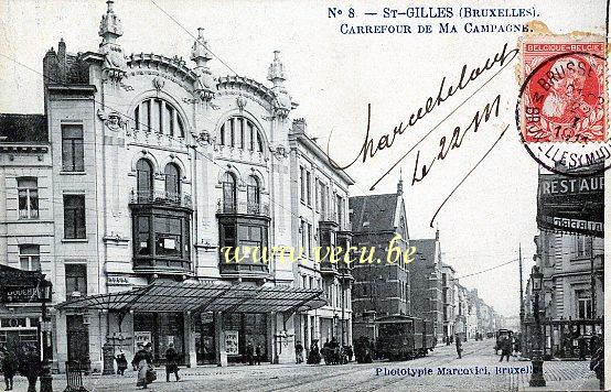 ancienne carte postale de Saint-Gilles Carrefour de Ma Campagne