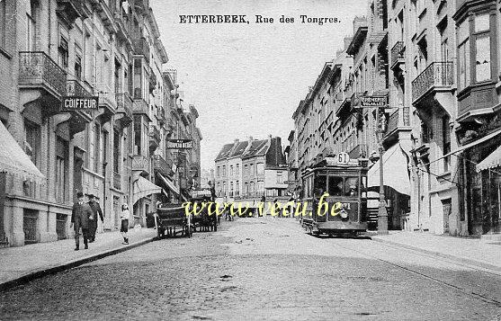 ancienne carte postale de Etterbeek Rue des Tongres
