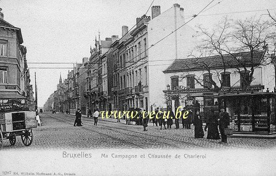 ancienne carte postale de Saint-Gilles Ma Campagne et Chaussée de Charleroi