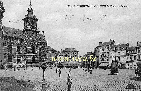 postkaart van Anderlecht Cureghem - Raadplein