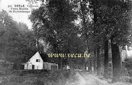 ancienne carte postale de Uccle Calevoet - Vieux Moulin de Keyembempt