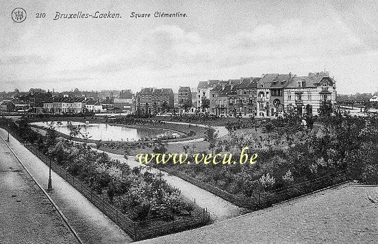 ancienne carte postale de Laeken Square Clémentine