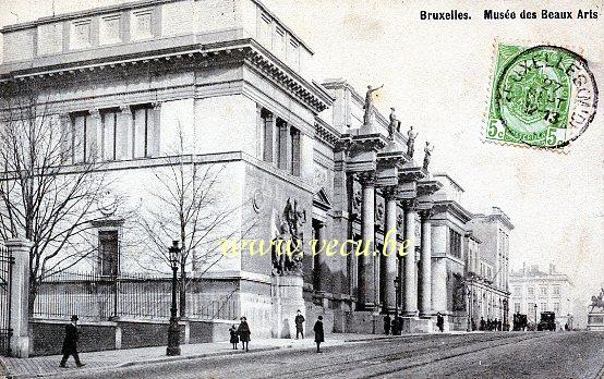 ancienne carte postale de Bruxelles Musée des Beaux Arts (Arts Anciens)