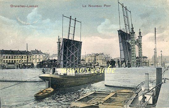 ancienne carte postale de Laeken Le Nouveau Pont