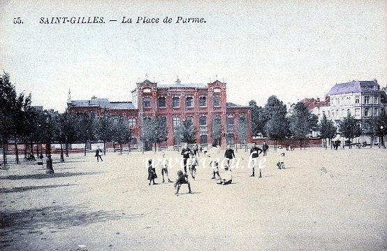 ancienne carte postale de Saint-Gilles La Place de Parme