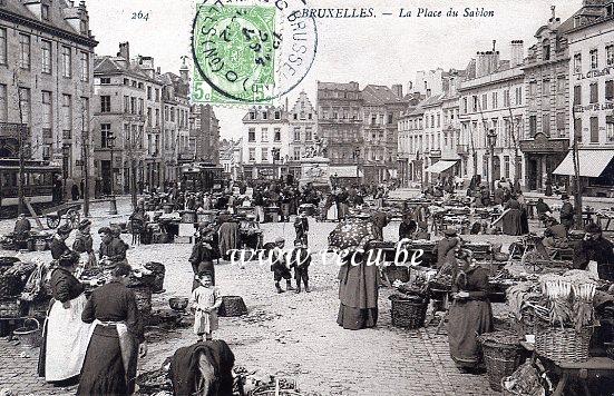 postkaart van Brussel Zavel